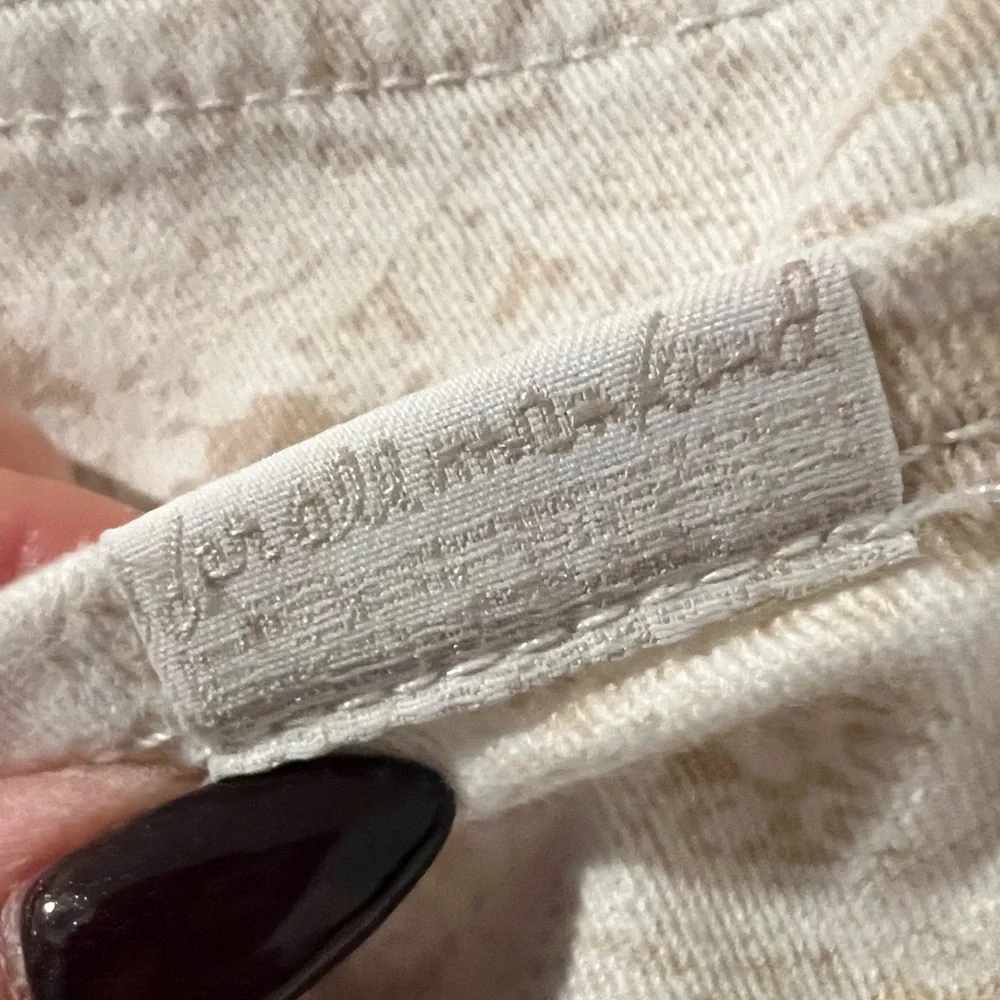 7 For All Mankind Cream Lace Printed Skinny Denim Sz. 27 *EUC* MSRP: $249+tax - Picture 5 of 9